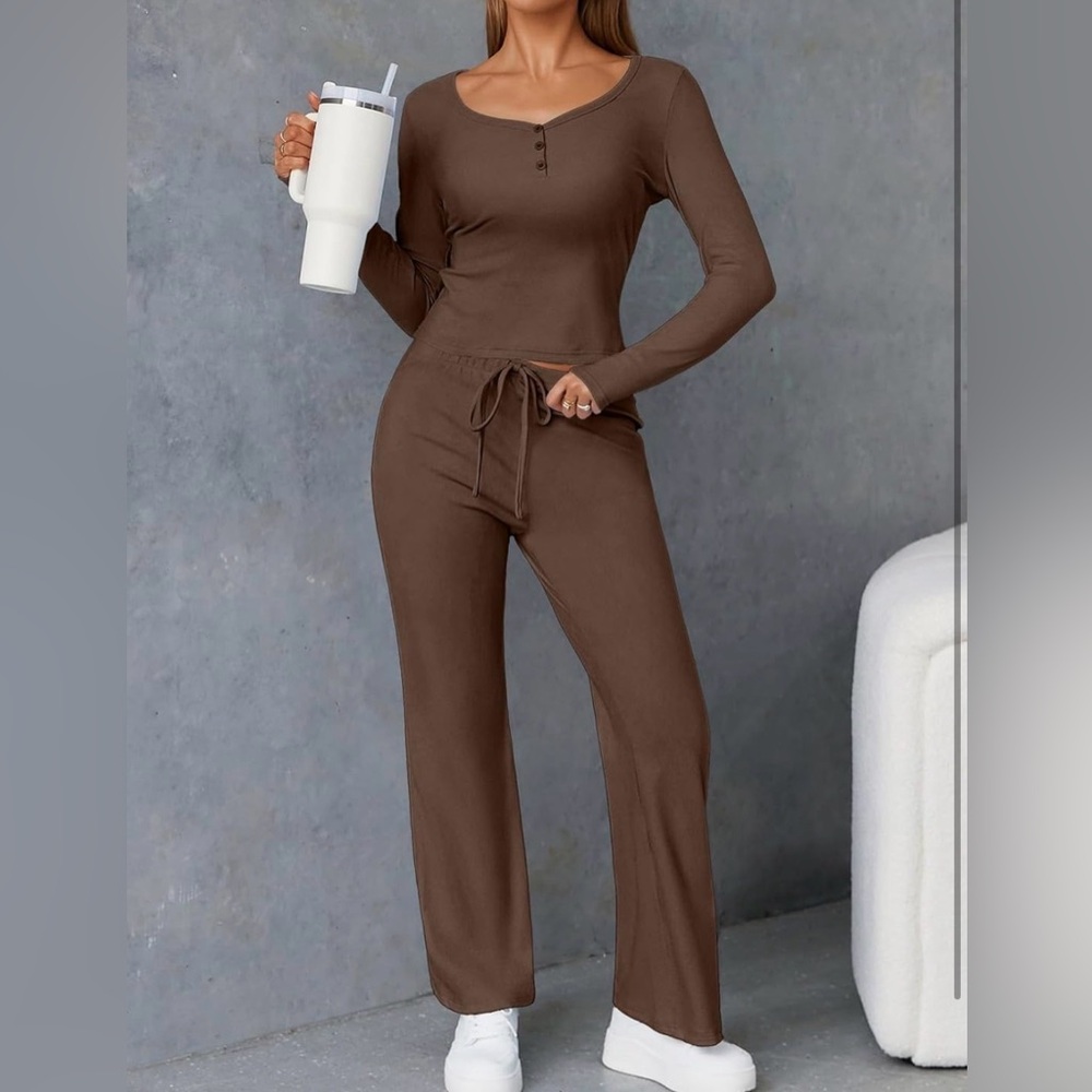 Cozy Brown Women's Lounge Set